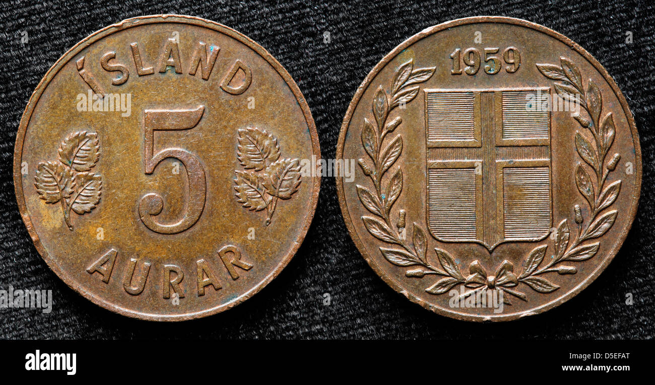Iceland 1969-50 Aurar Nickel-Brass Coin