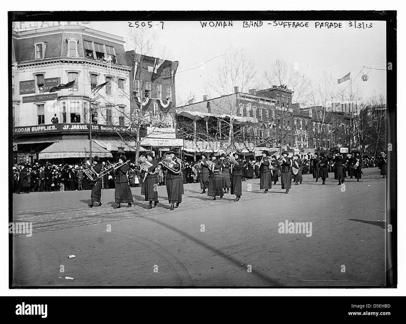 Woman band - Suffrage parade (LOC) Stock Photo