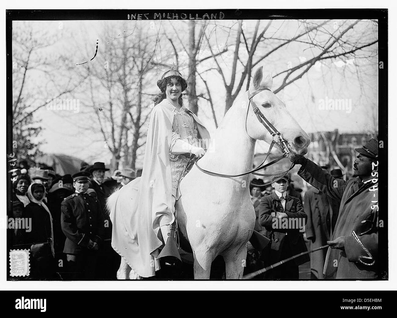 Inez Milholland - Suffrage parade (LOC) Stock Photo
