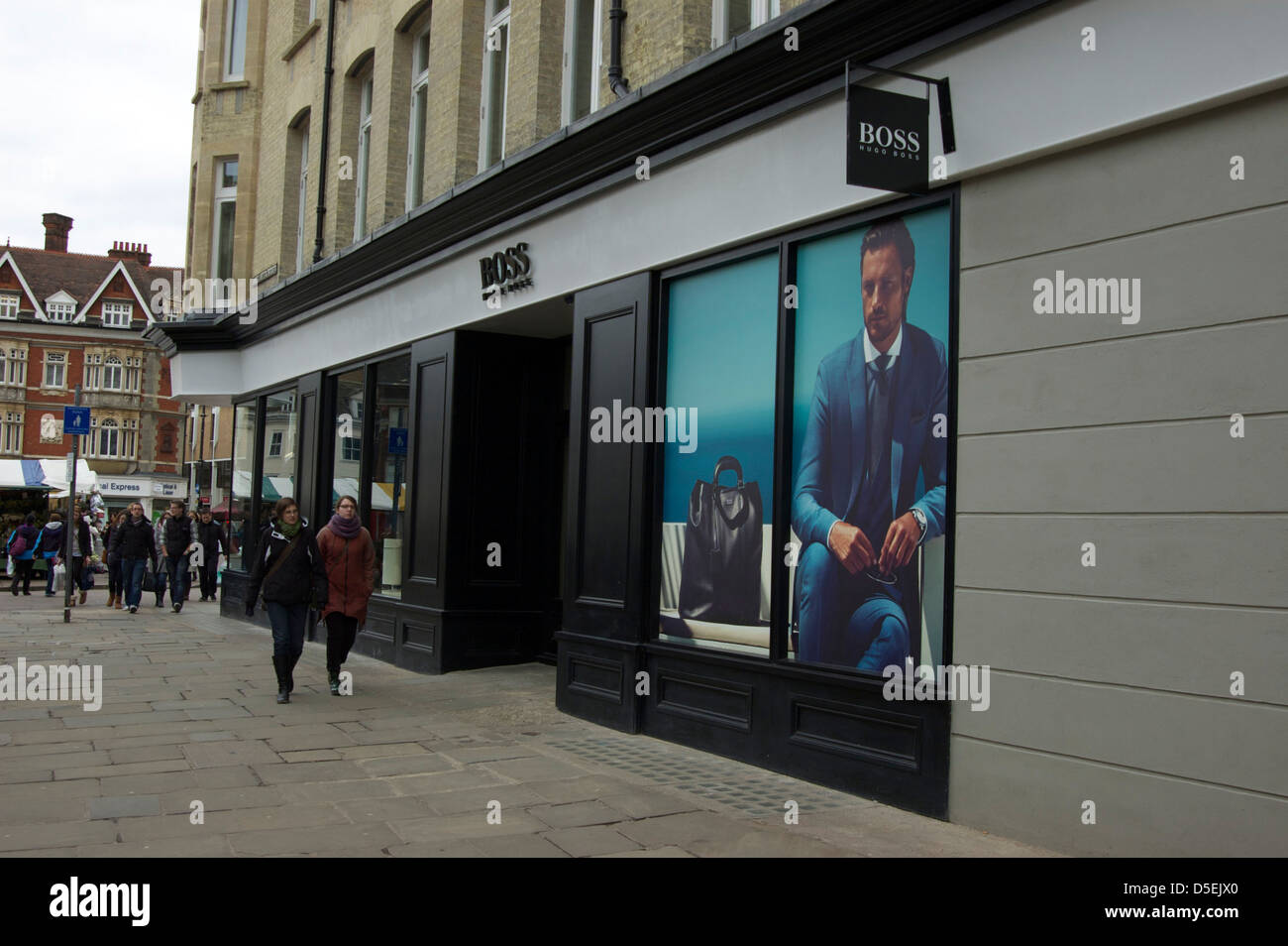 Hugo Boss shop on Market Street in Cambridge Stock Photo - Alamy