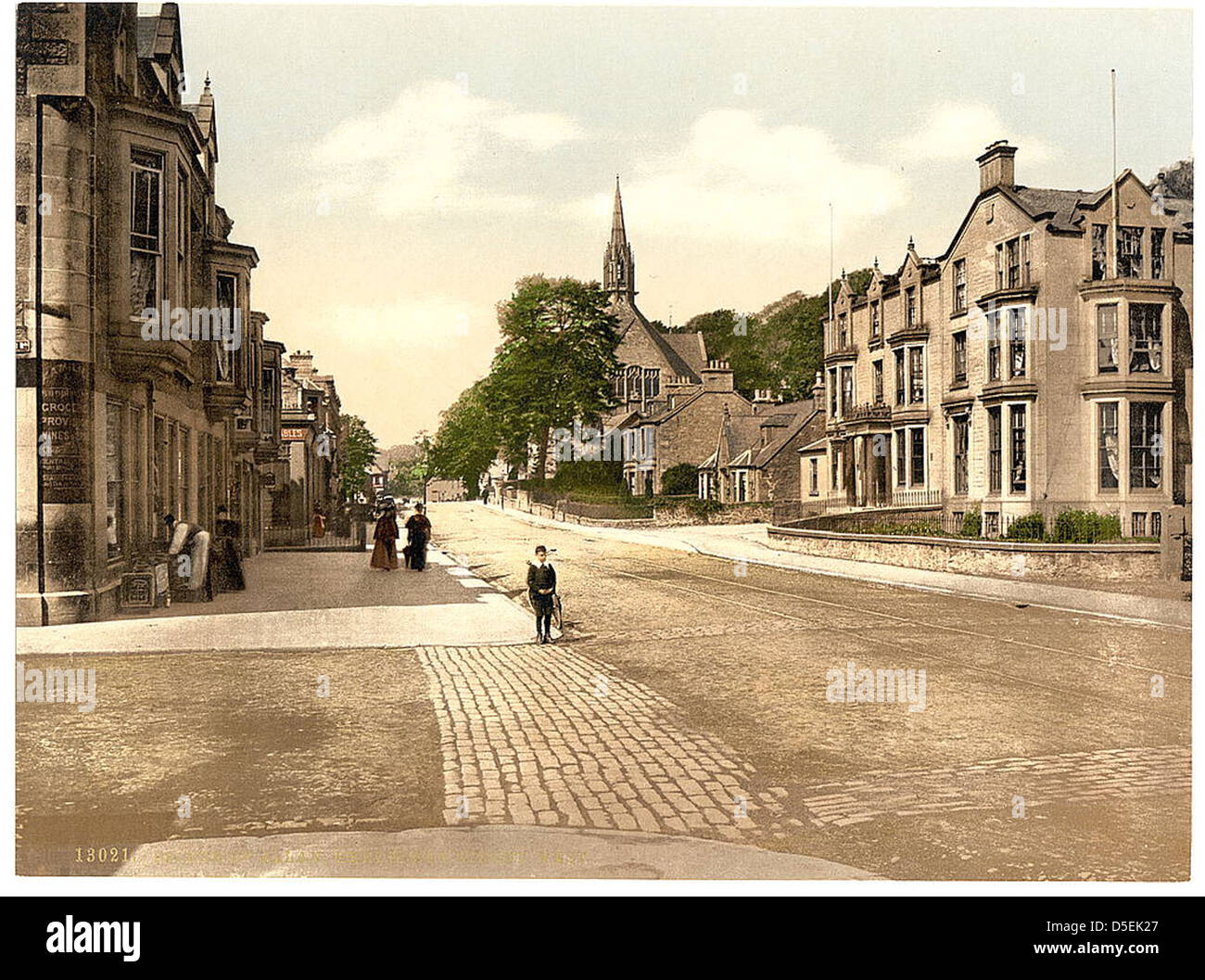 [Henderson Street West, Bridge of Allan, Scotland] (LOC Stock Photo Alamy