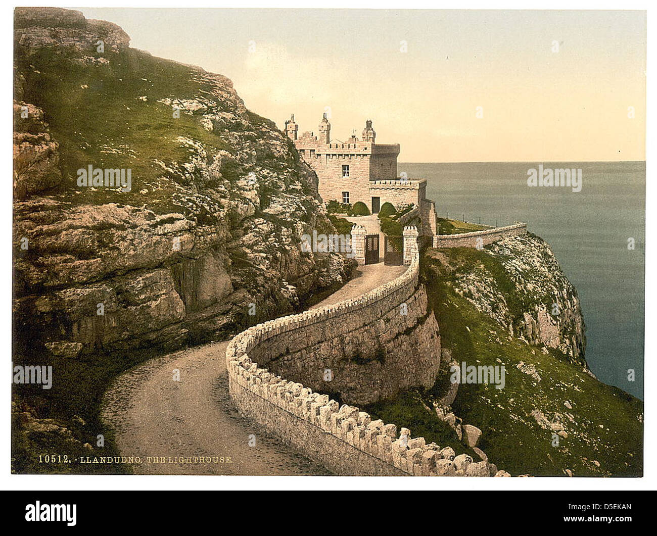 [The lighthouse, Llandudno, Wales] (LOC Stock Photo Alamy