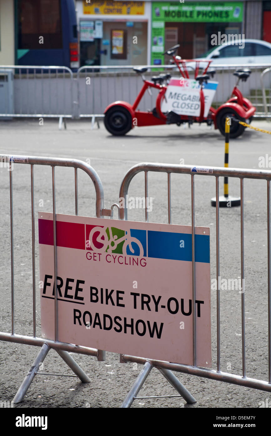 Bournemouth Get Cycling campaign at Bournemouth, Dorset, UK in March