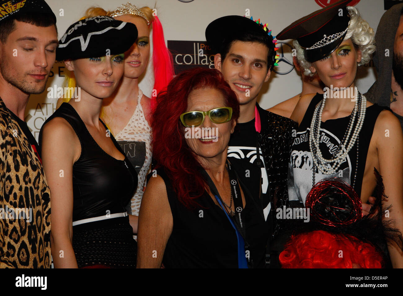 PATRICIA FIELD with her models during the Mercedes fashion week in Athens  Greece Stock Photo - Alamy