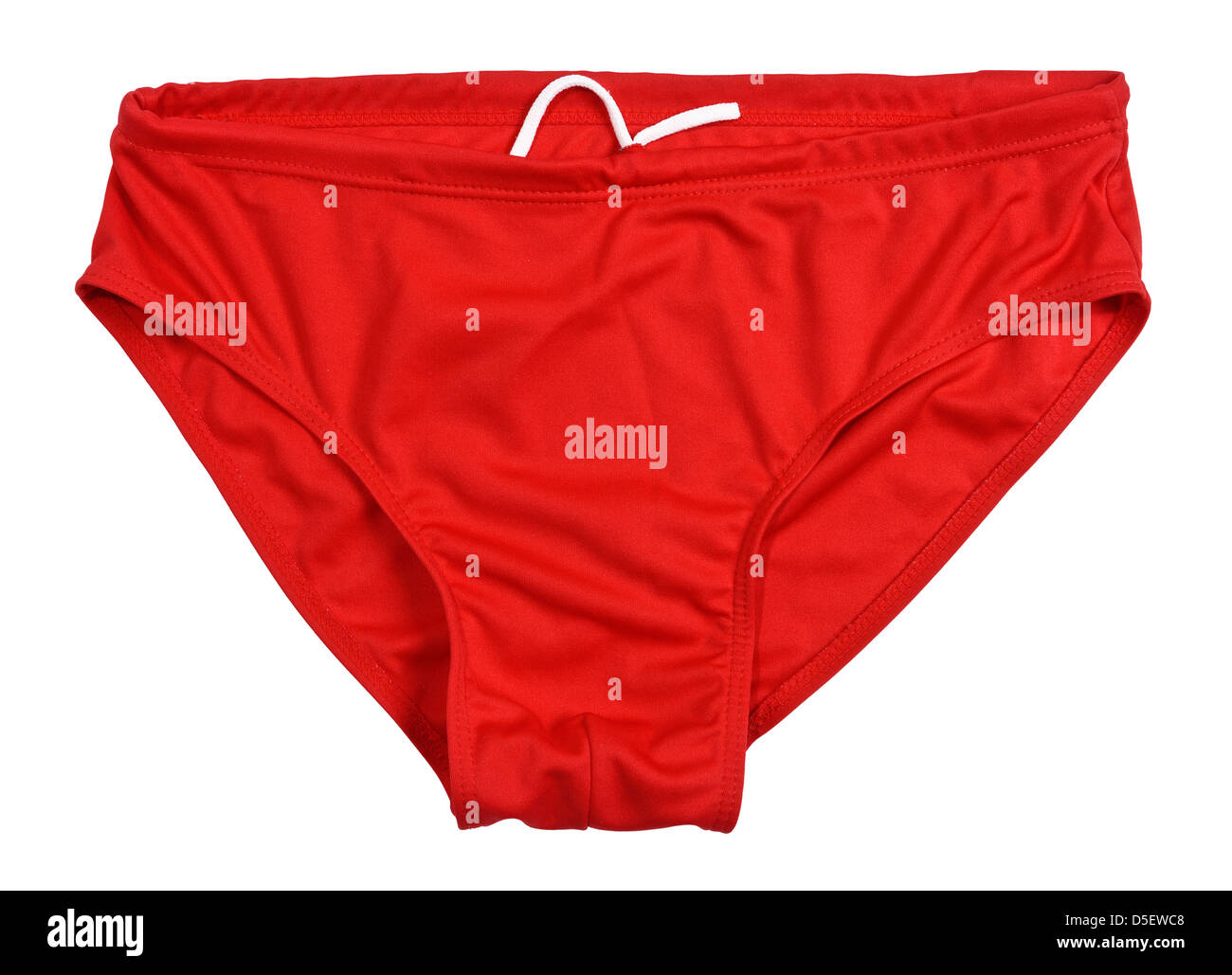 Red swimming trunks Stock Photo