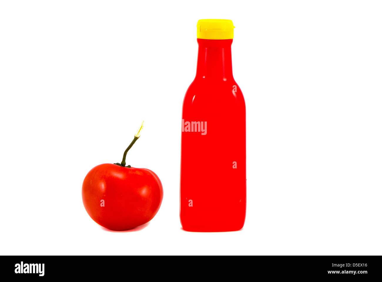Plastic Tomato Ketchup Bottle High Resolution Stock Photography and