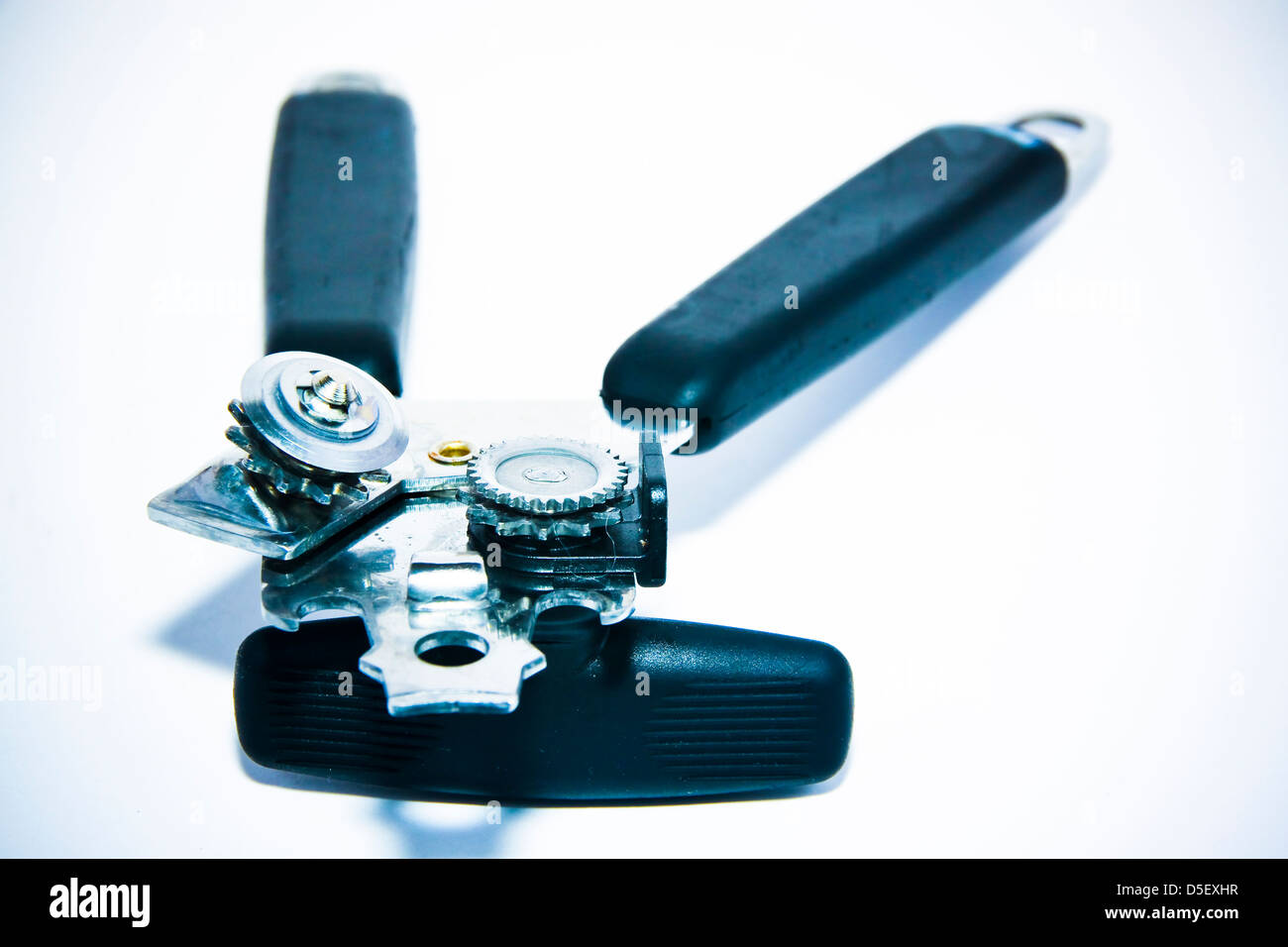 Hand operated tin can opener Stock Photo Alamy