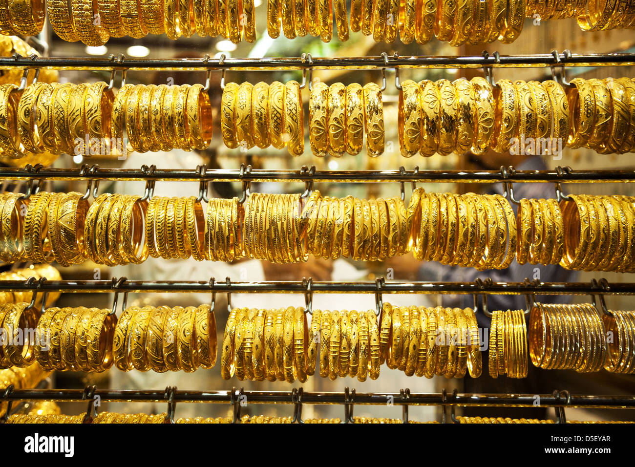gold souk in Dubai Stock Photo Alamy