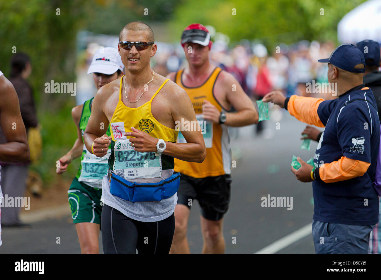 Competitors and supporters of the 44th consecutive Old Mutual Two Oceans Marathon Stock Photo