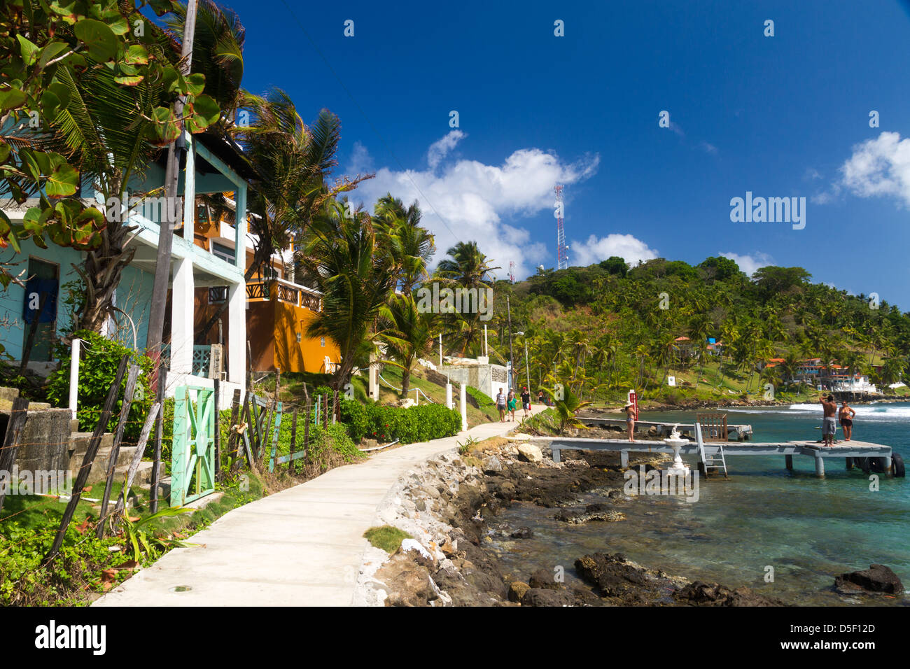 Isla Grande East Side, Colon, Republic of Panama, Central America Stock Photo