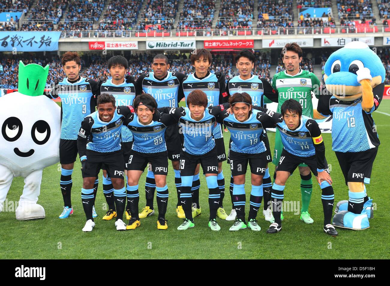 Kawasaki Frontale Team Group Line-up (Frontale), March 30, 2013