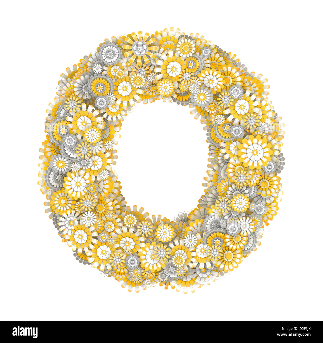 Letter o flowers hi-res stock photography and images - Alamy