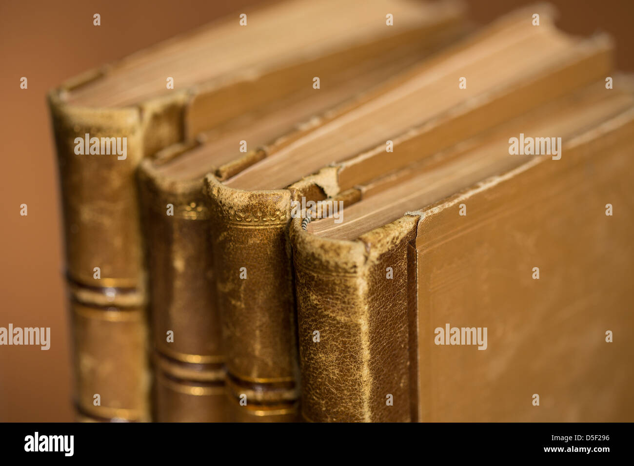 old books stack Stock Photo