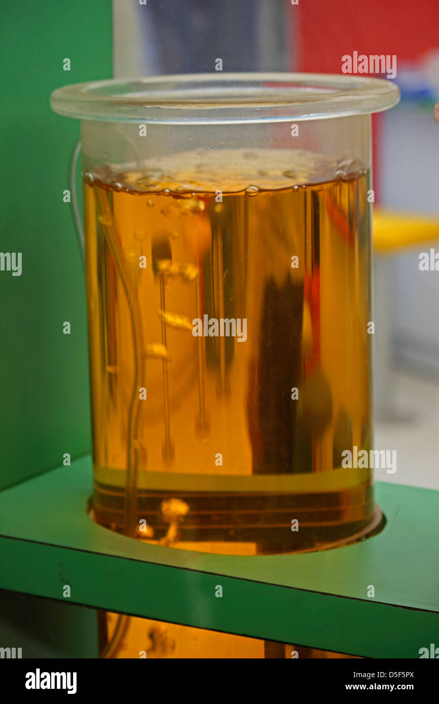 Measuring beaker with liquid Stock Photo Alamy