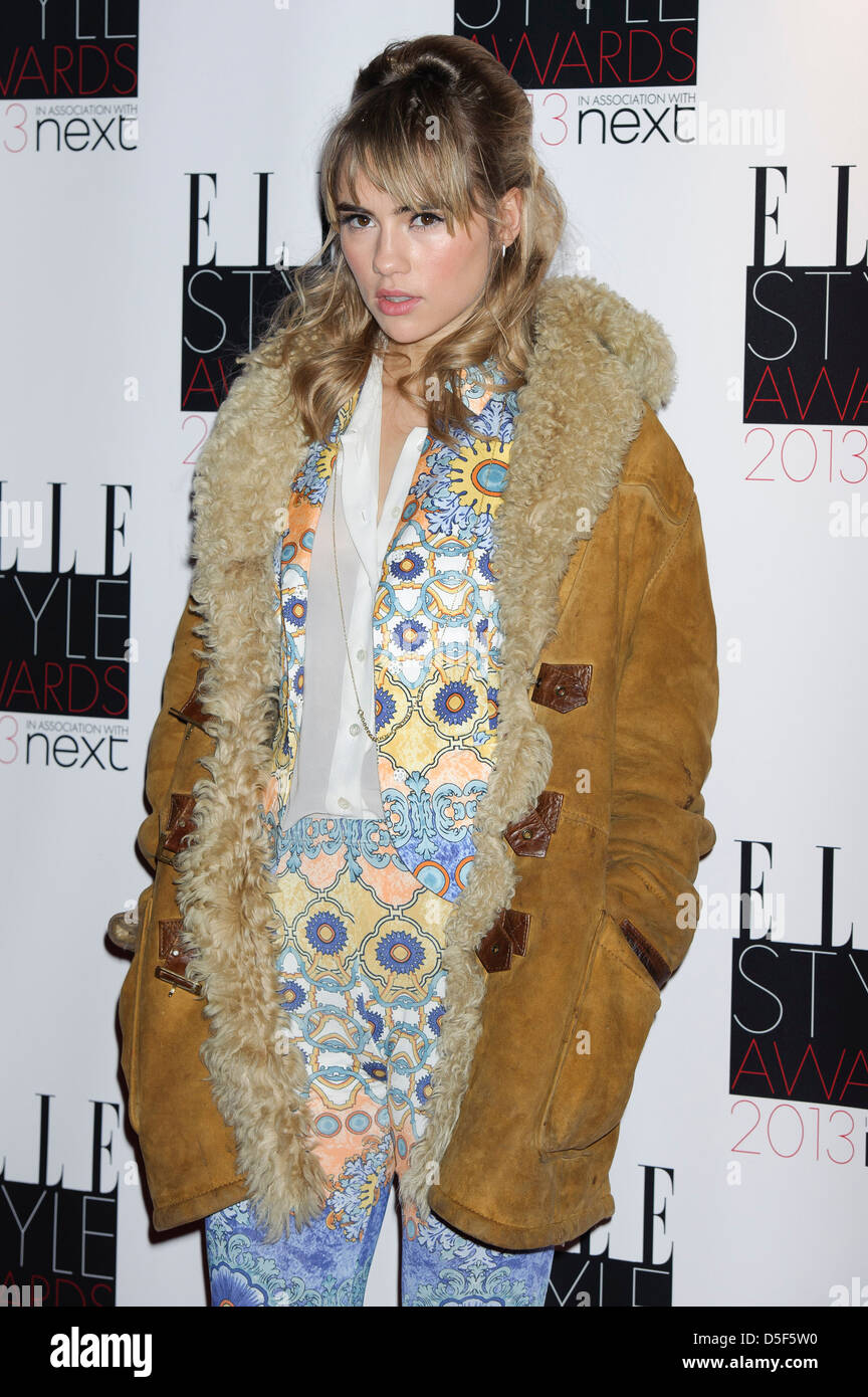 Suki Waterhouse arrives for the Elle Style Awards Stock Photo - Alamy