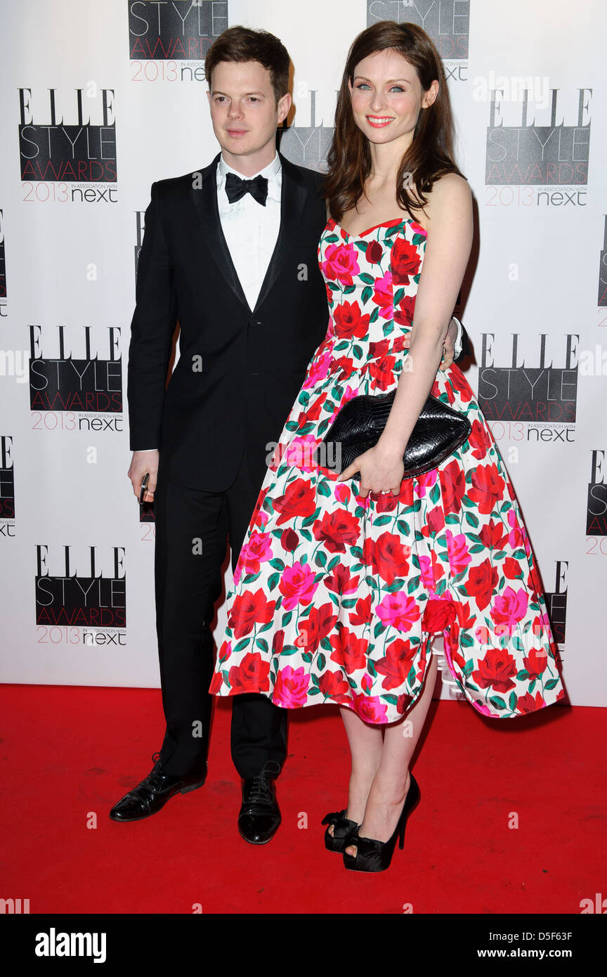 Richard Jones and Sophie Ellis-Bextor arrive for the Elle Style Awards. Stock Photo