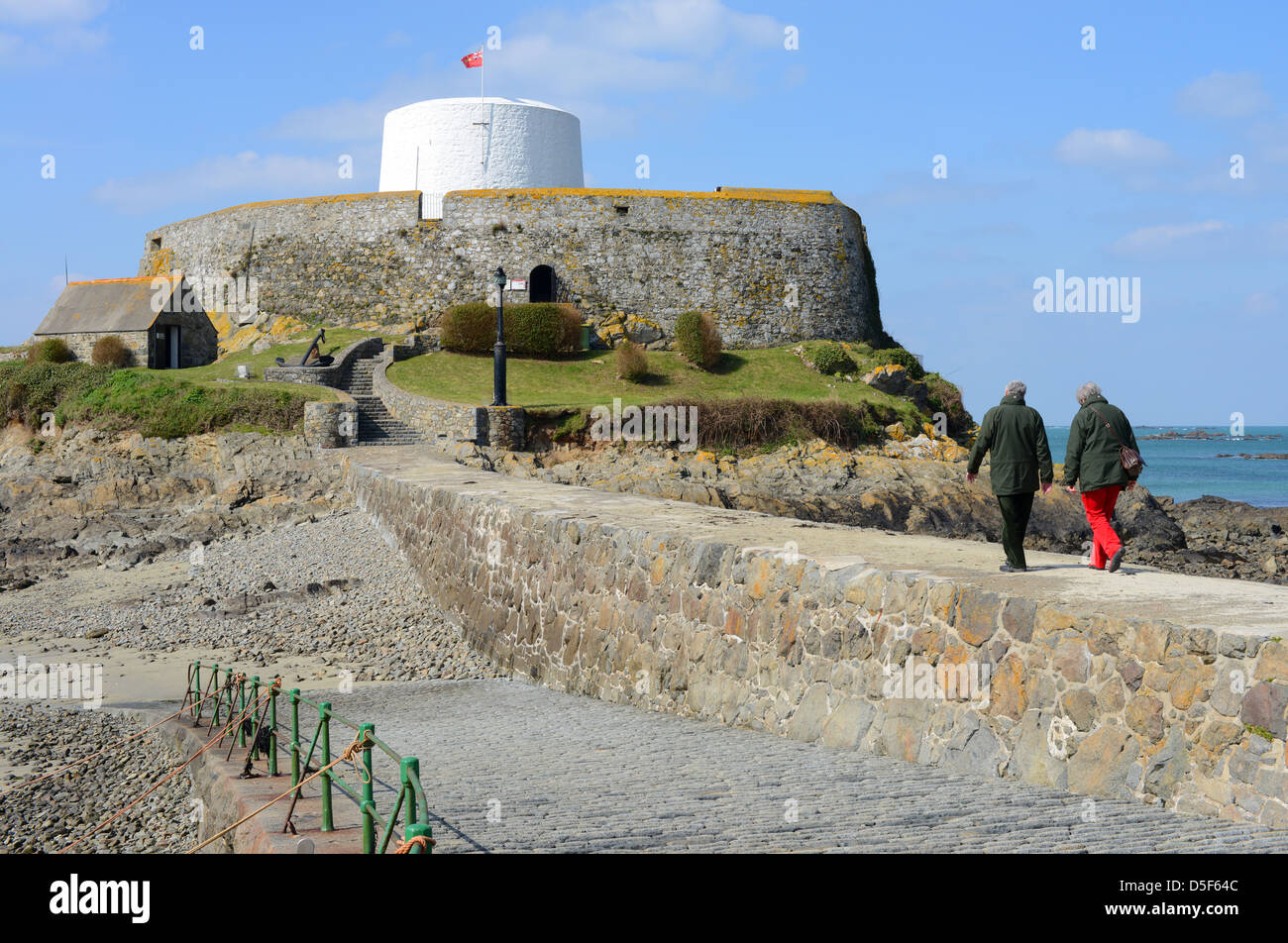 Fort Grey in Rocquaine Bay, Guernsey Stock Photo Alamy