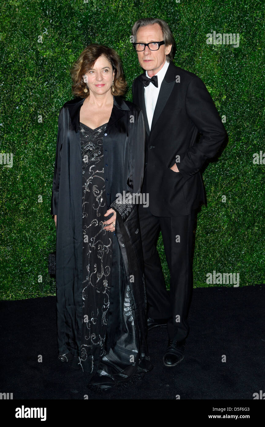 Bill Nighy and Guest seen at the 58th London Evening Standard Theatre Awards. Stock Photo