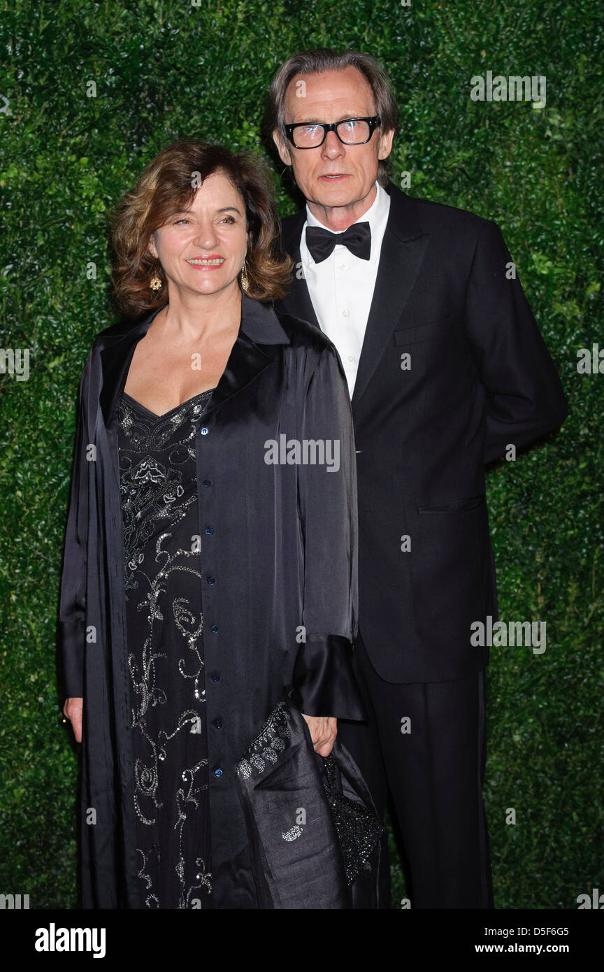 Bill Nighy and Guest seen at the 58th London Evening Standard Theatre Awards. Stock Photo