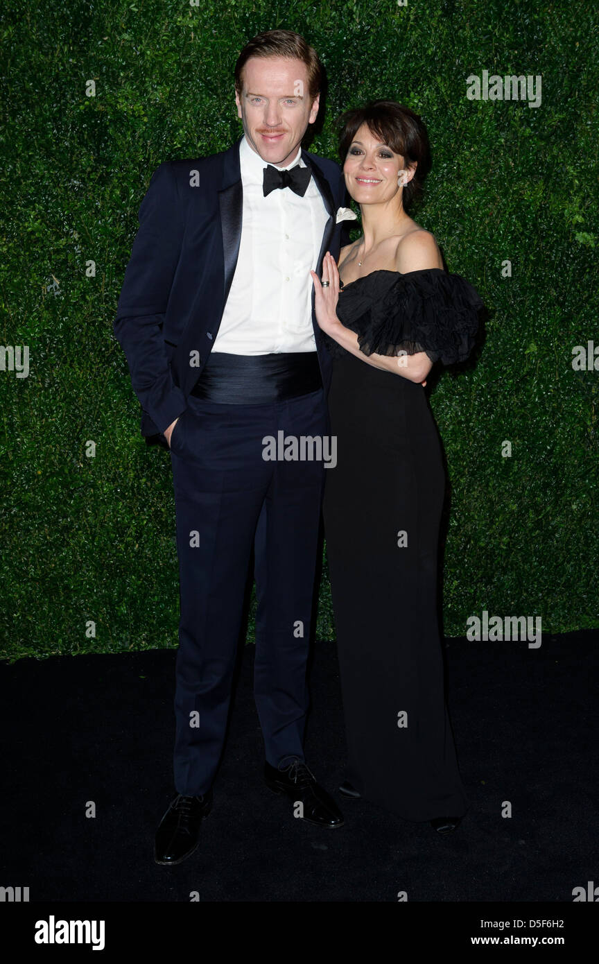 Damian Lewis and Helen McCrory seen at the 58th London Evening Standard Theatre Awards. Stock Photo