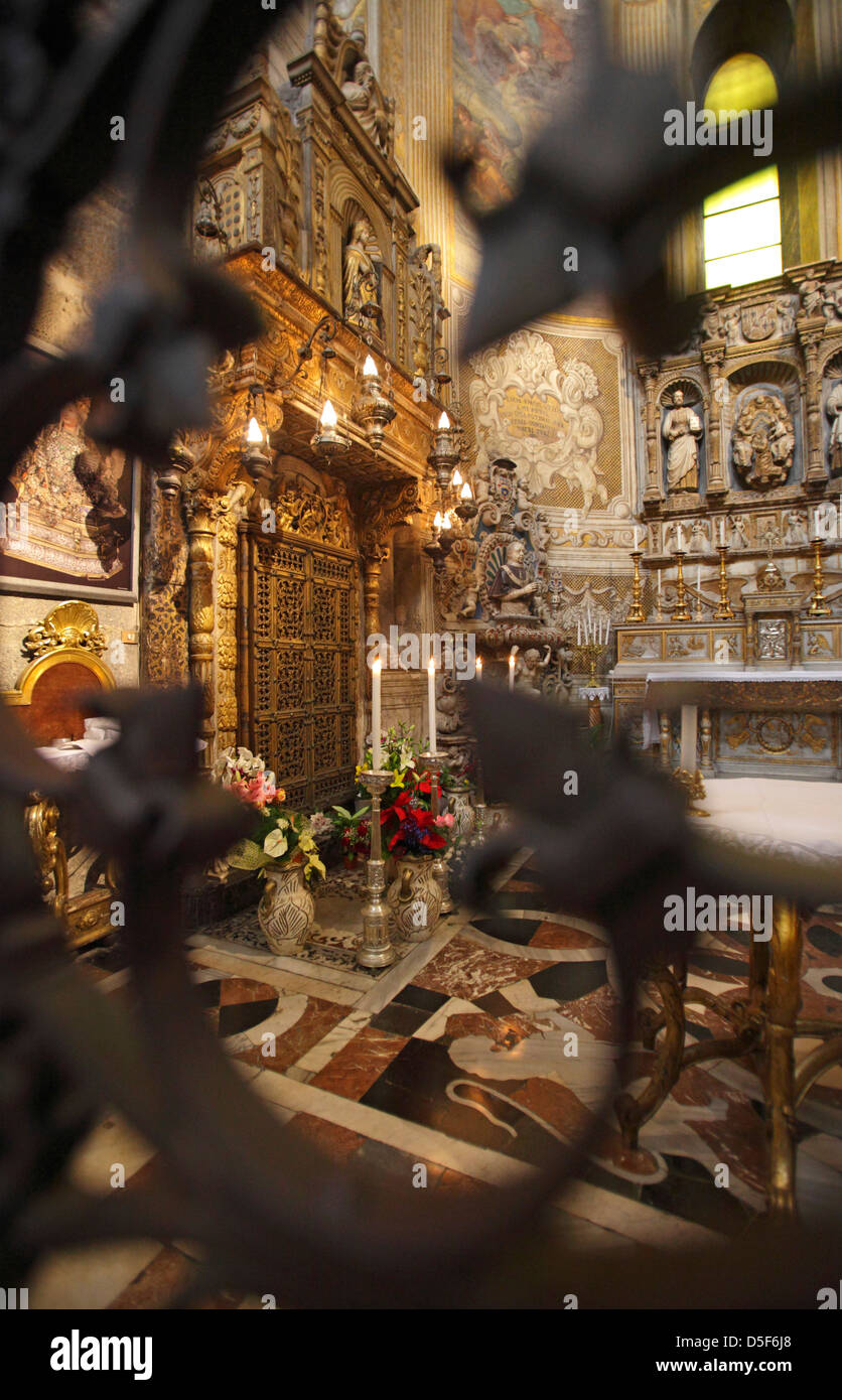 Chapel of Saint Agatha in the Cathedral of Catania, Sicily, Italy Stock Photo