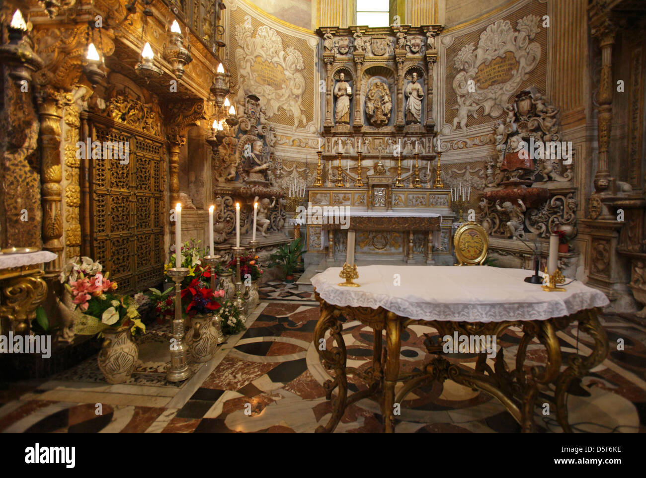 Chapel of Saint Agatha in the Cathedral of Catania, Sicily, Italy Stock Photo