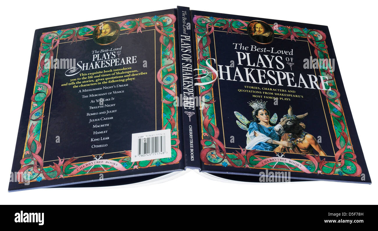 The Best Loved Plays of Shakespeare, an illustrated guide book to Shakespeare's famous plays Stock Photo