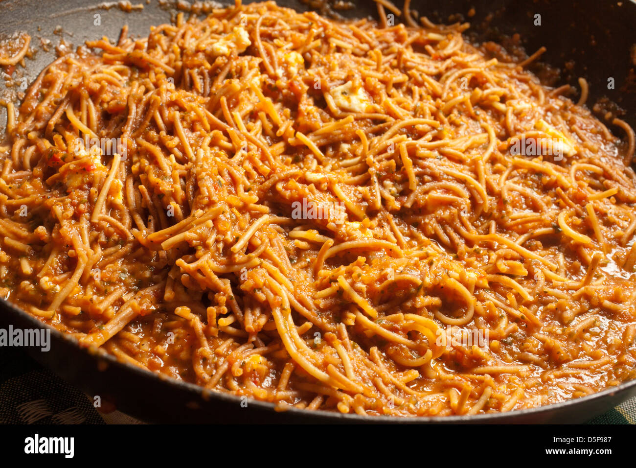 Sopa Seca, the Mexican Noodle Casserole Stock Photo