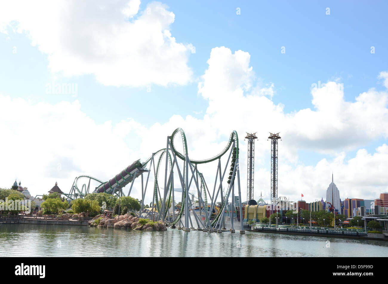 The 'Incredible Hulk' ride at Universal studio's, islands of Adventure