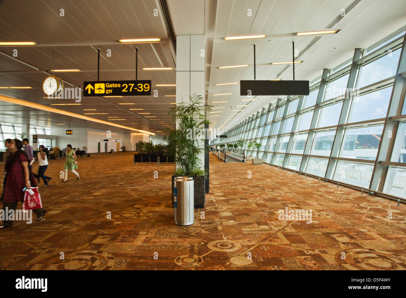 People at an airport terminal, Shimla Airport, Shimla, Himachal Pradesh, India Stock Photo