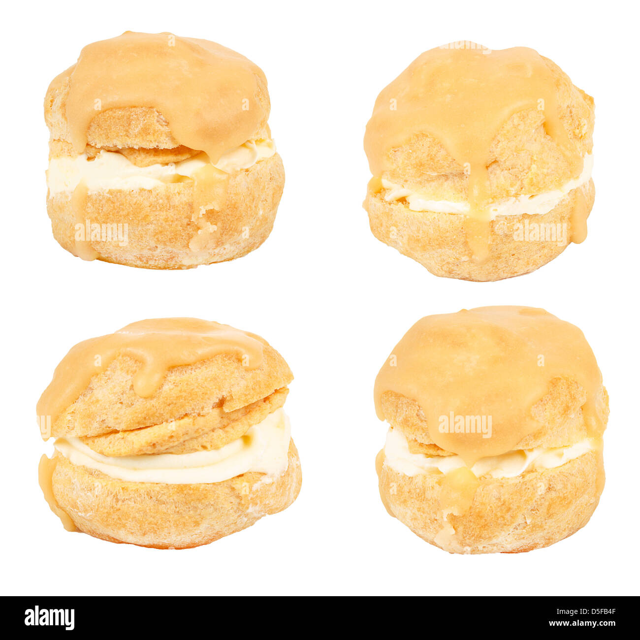 homemade sweet cakes isolated on white background Stock Photo - Alamy