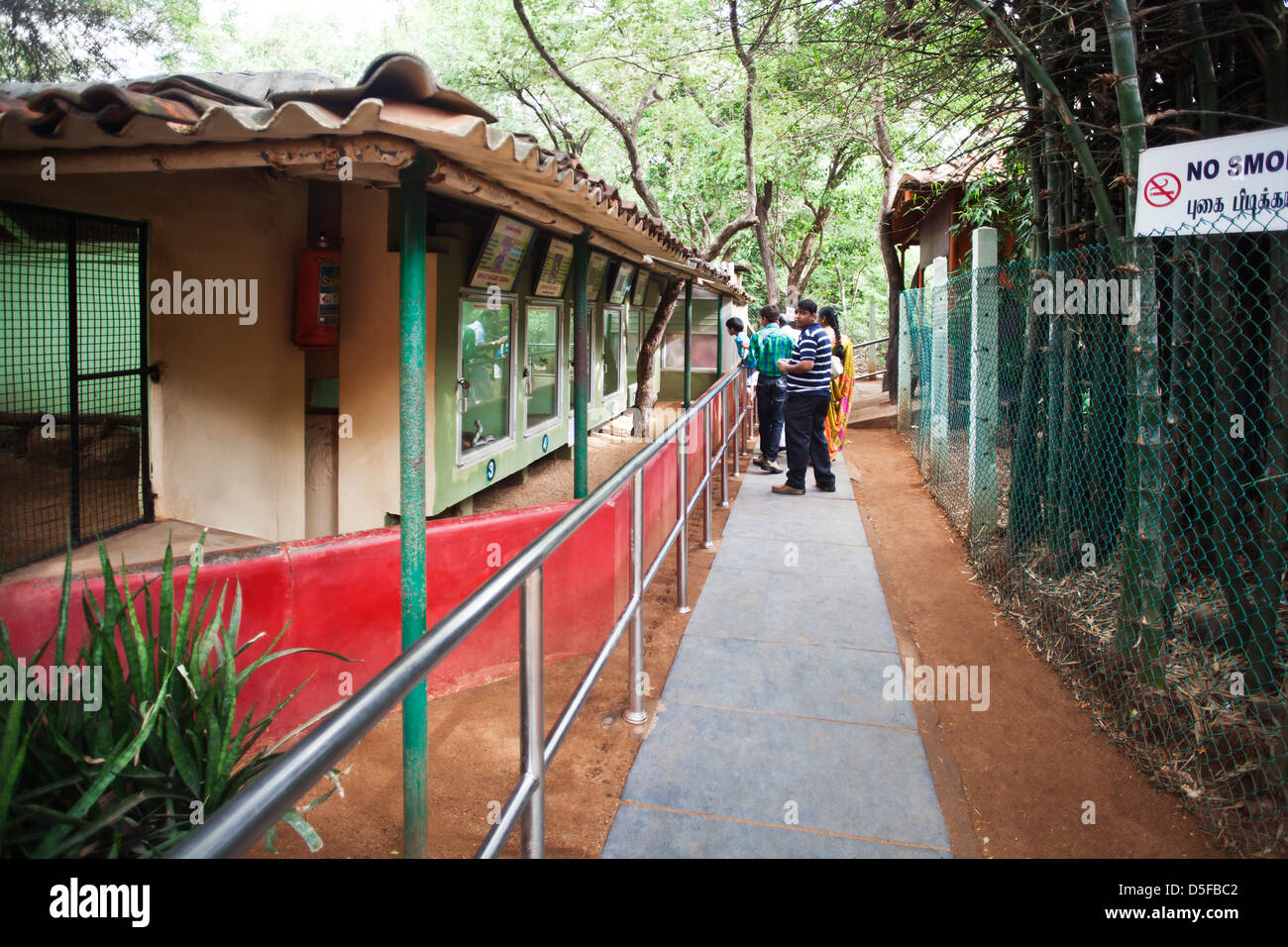 People enjoying at zoo, Chennai, Tamil Nadu, India Stock Photo