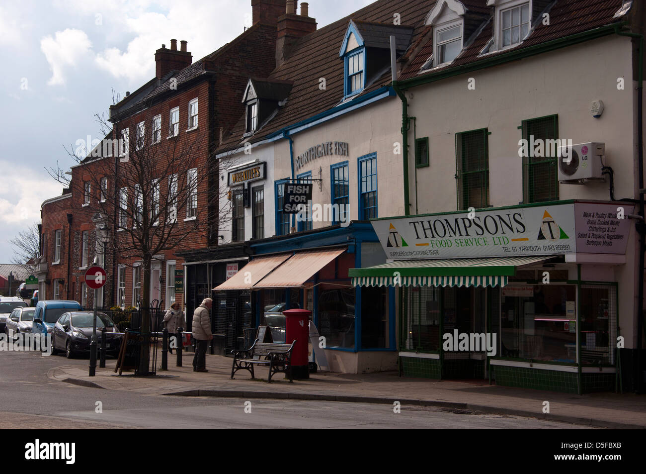Northgate old shops Great Yarmouth Stock Photo Alamy