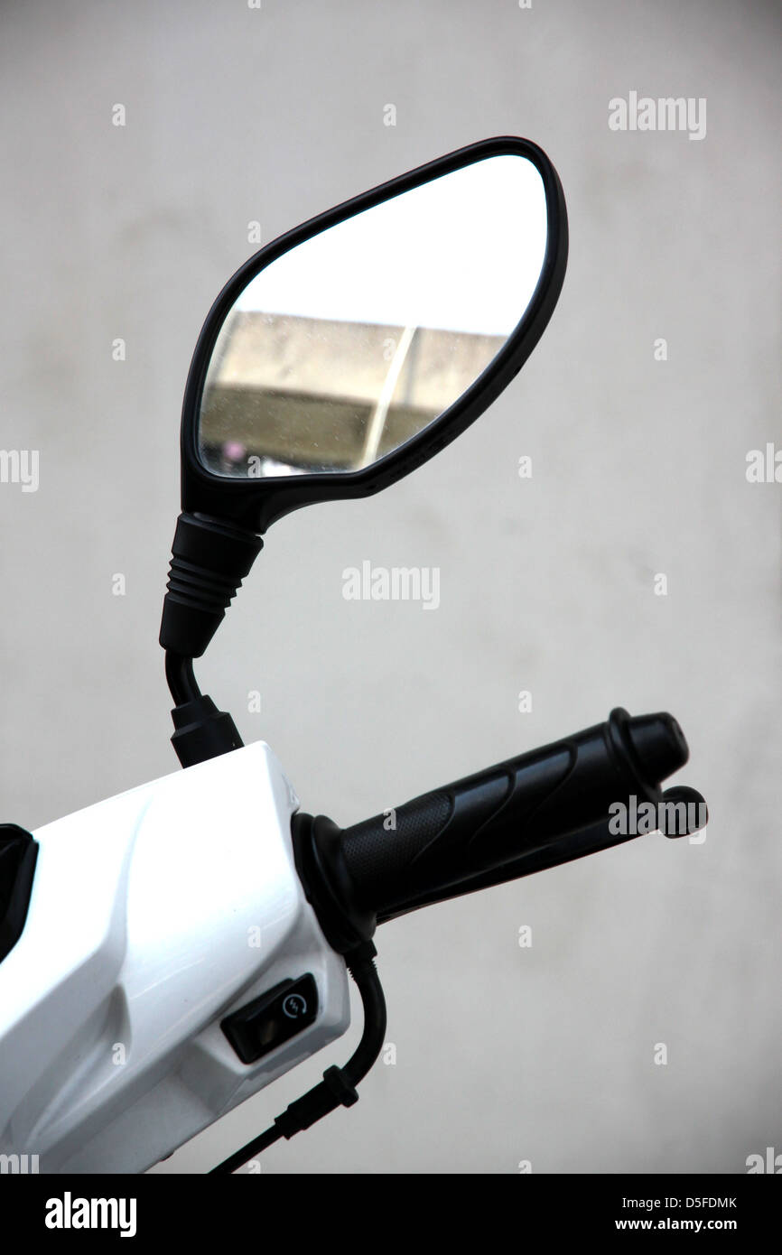 The Motorcycle rear view mirror Stock Photo Alamy