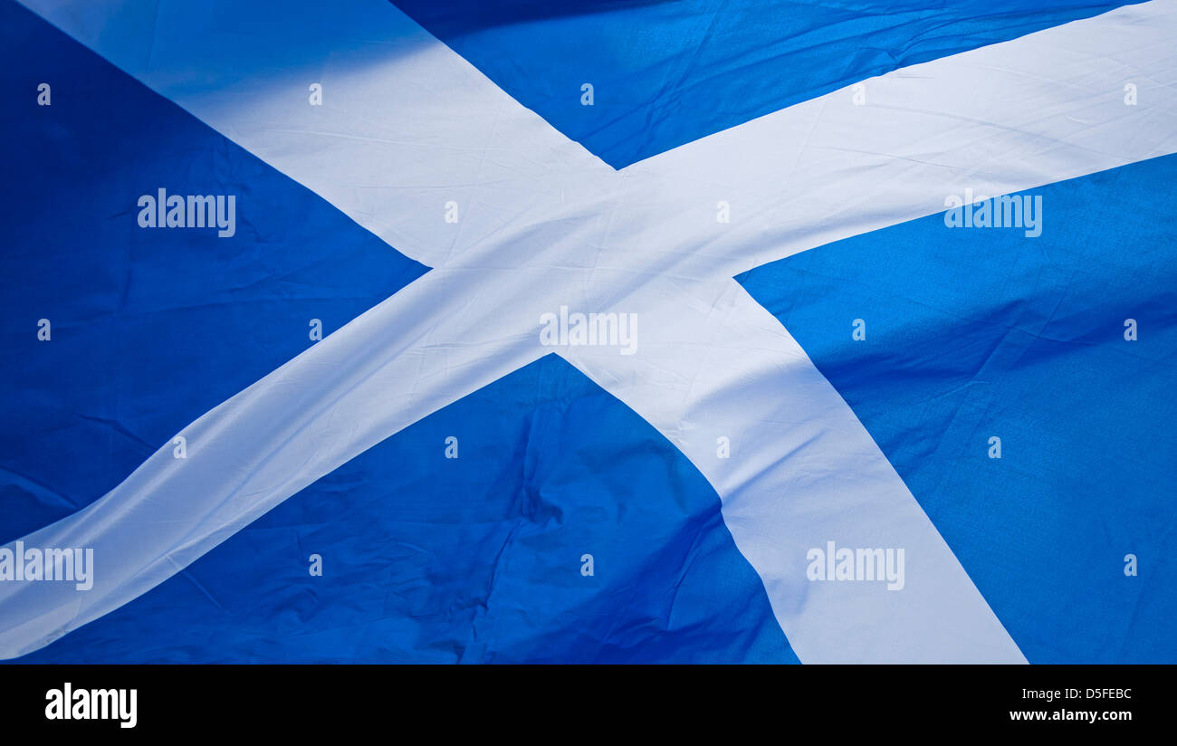 Scottish Saltire flag Stock Photo - Alamy