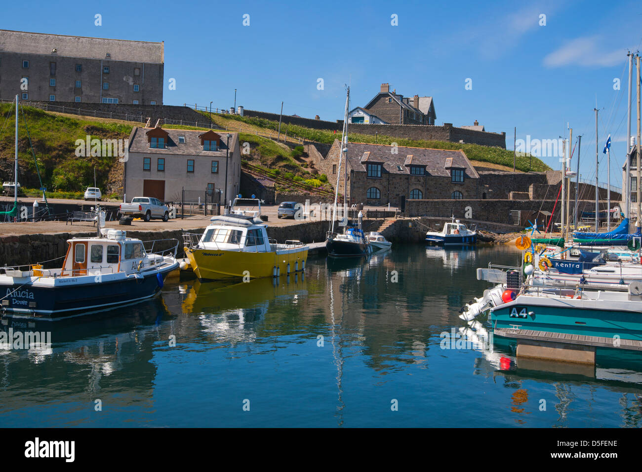 Banff harbour, Moray Firth, Aberdeenshire, Scotland Stock Photo Alamy