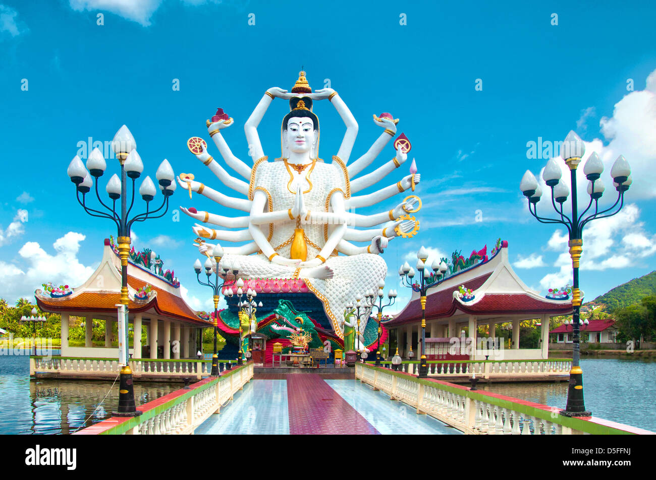 Kuan Yin statue on Koh Samui, Thailand Stock Photo