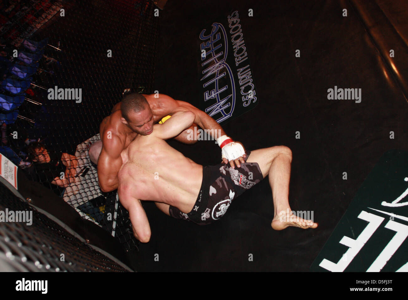 IMPERA MMA Fighting Championship 2013 Rome, the match of Marco Santi against Fabricio Nascimento Stock Photo