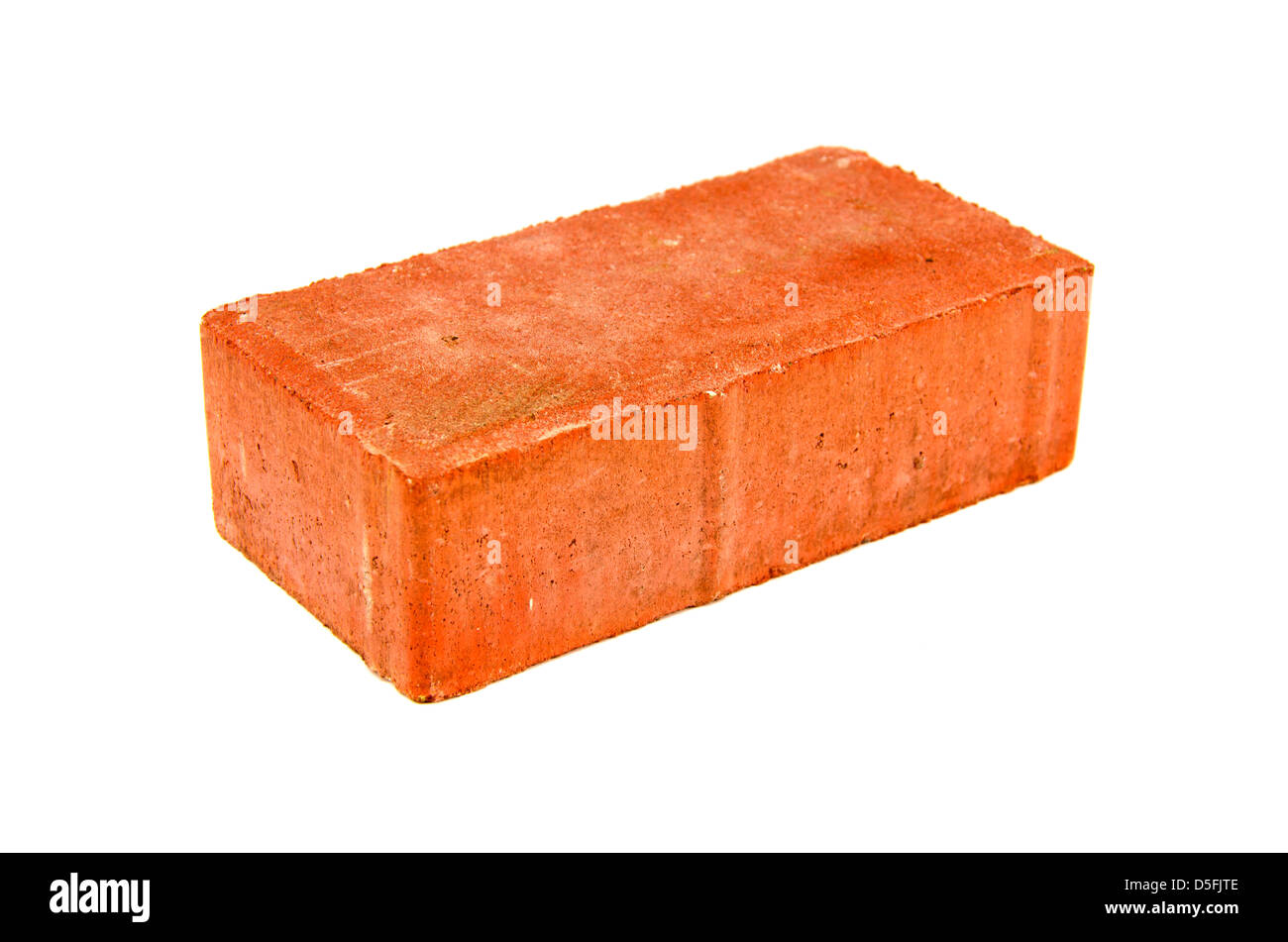 new red brick isolated on white background Stock Photo