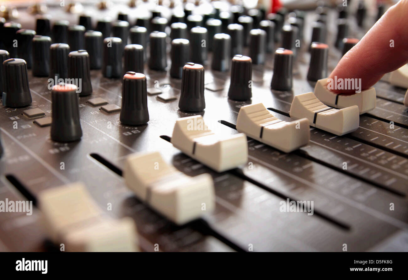 Professional Music Mixing Studio Stock Photo - Alamy
