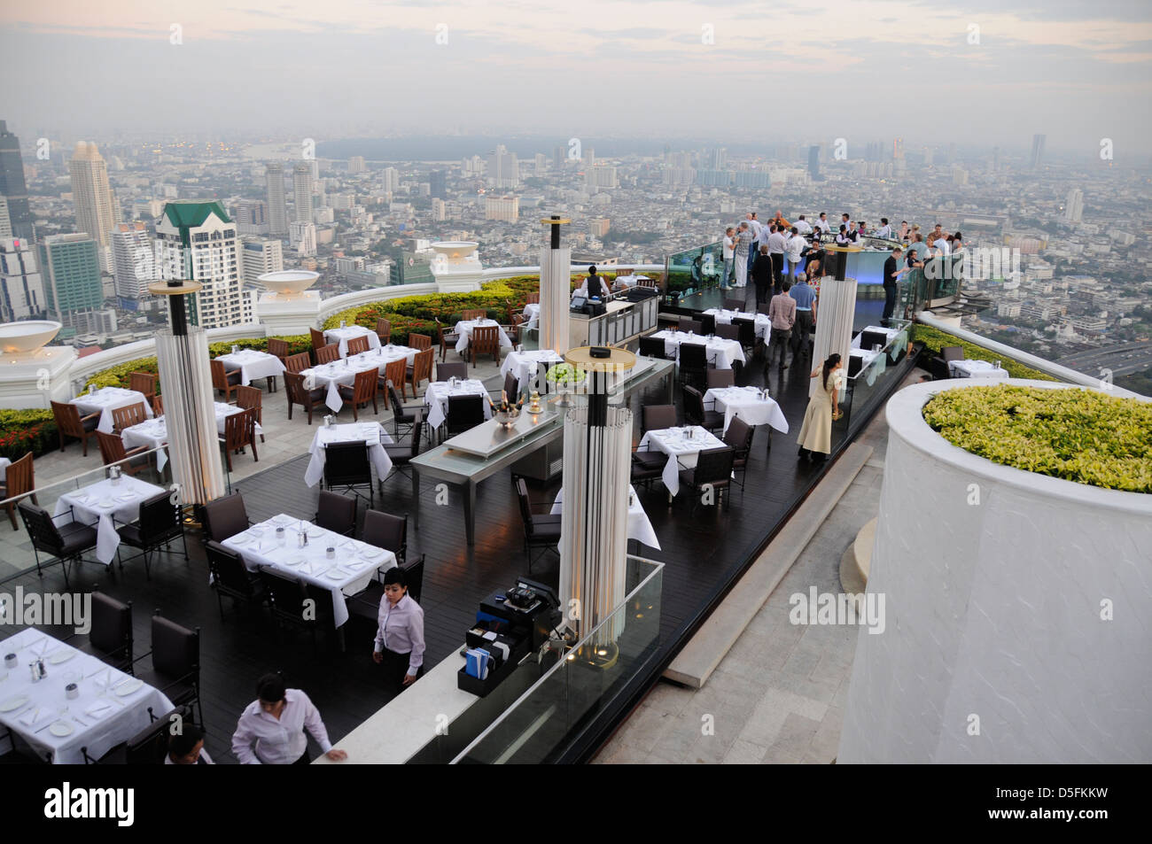 Sirocco bar and restaurant, state tower Stock Photo