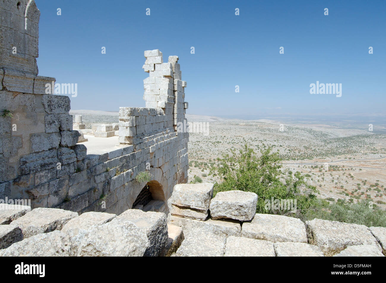 Ruins of the Church of Saint Simeon Stylites, Syria Stock Photo
