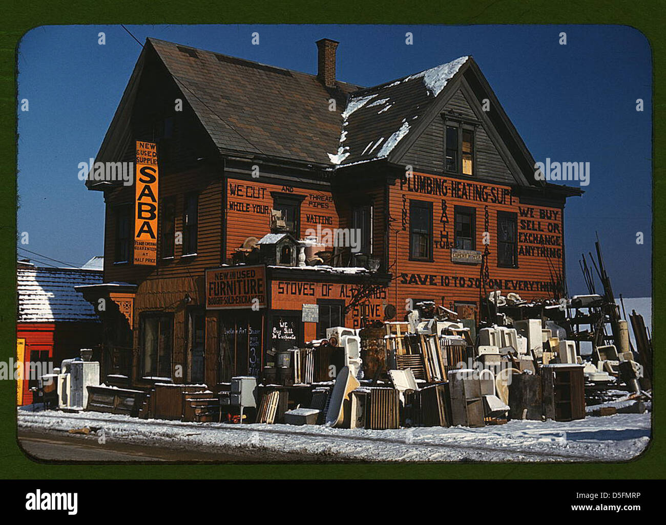 Brockton, Mass., Dec. 1940, second-hand plumbing store (LOC) Stock Photo