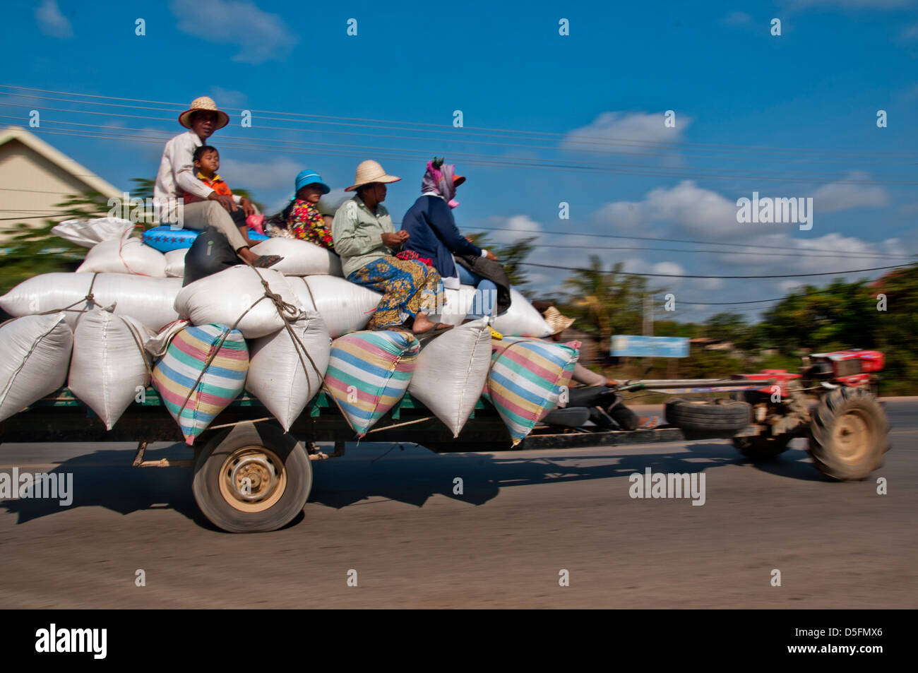 Local transport in Cambodia Stock Photo