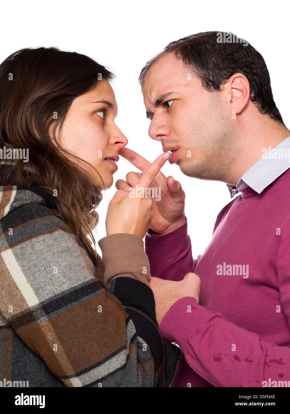 Couple arguing Stock Photo