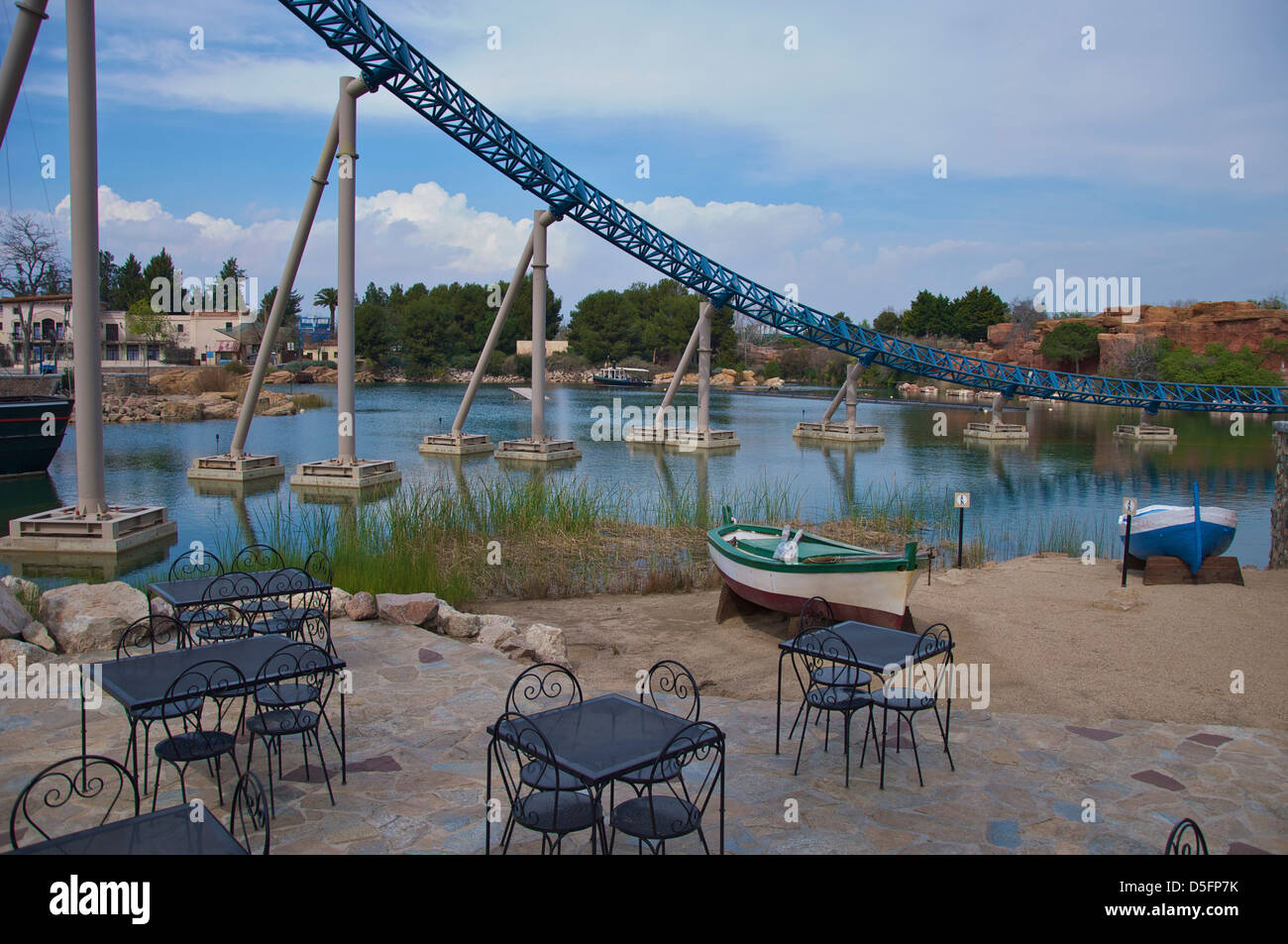 Port Aventura theme park roller coaster Spain Stock Photo - Alamy