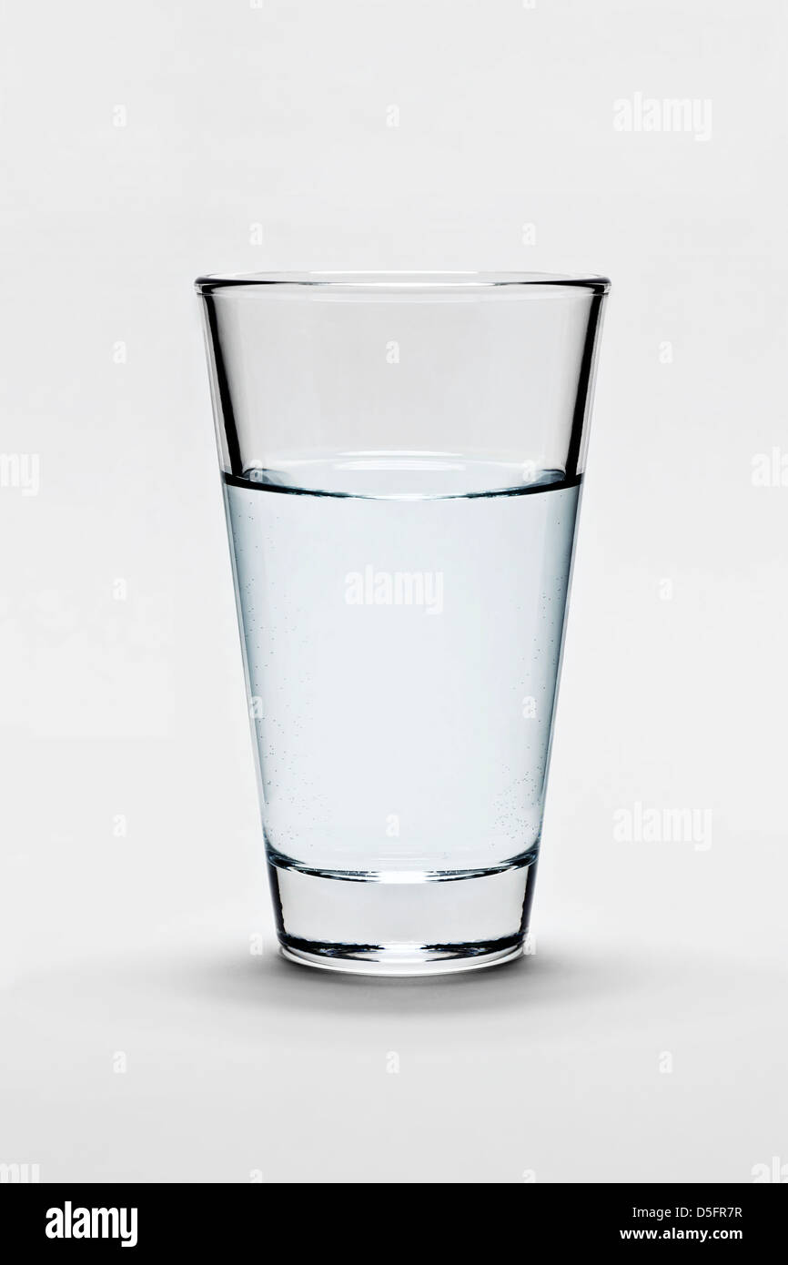 Glass of fresh pure water Stock Photo