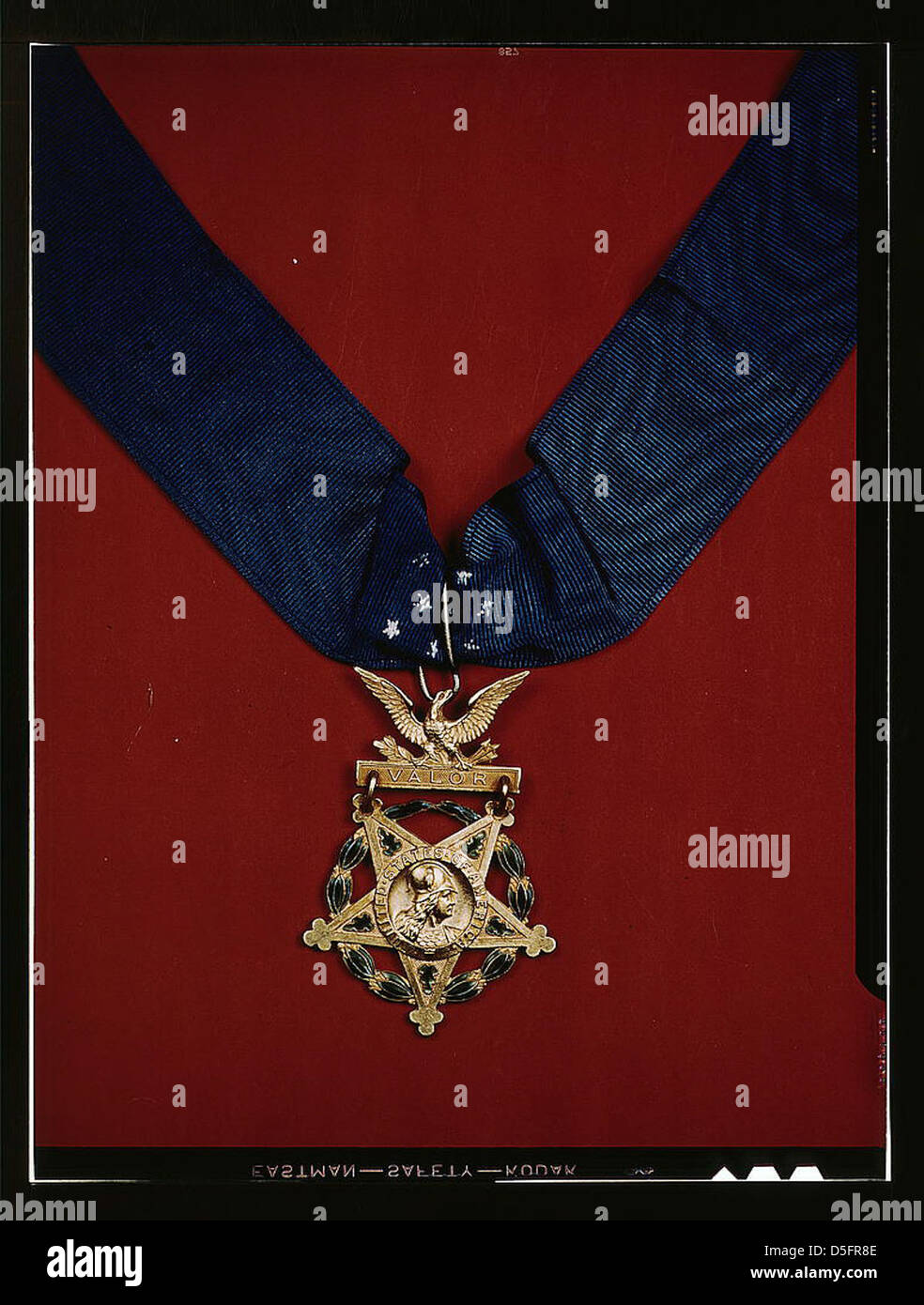 [U.S. Army Medal of Honor with neck band] (LOC) Stock Photo