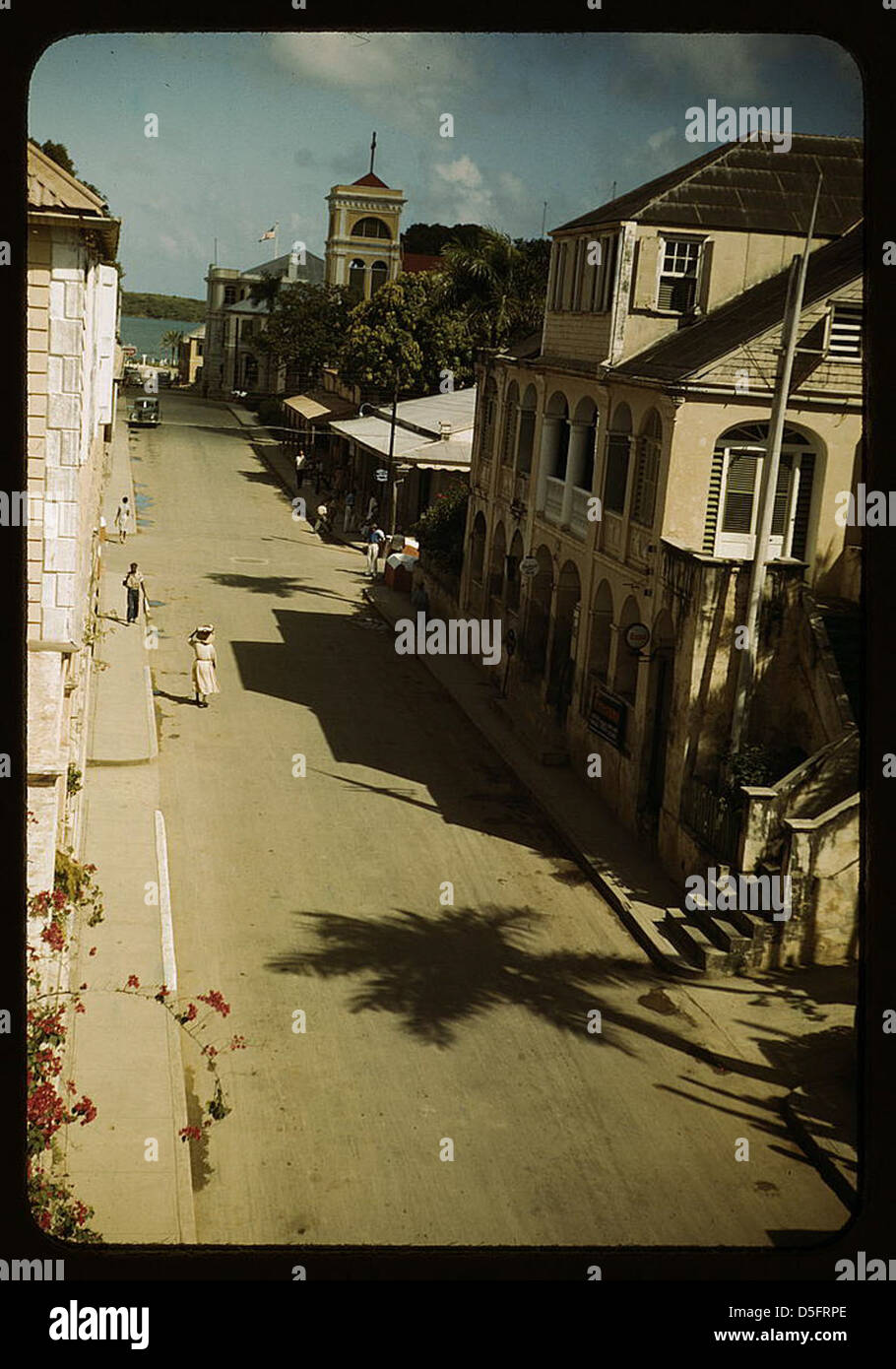 Street in Christiansted, Saint Croix, Virgin Islands (LOC Stock Photo
