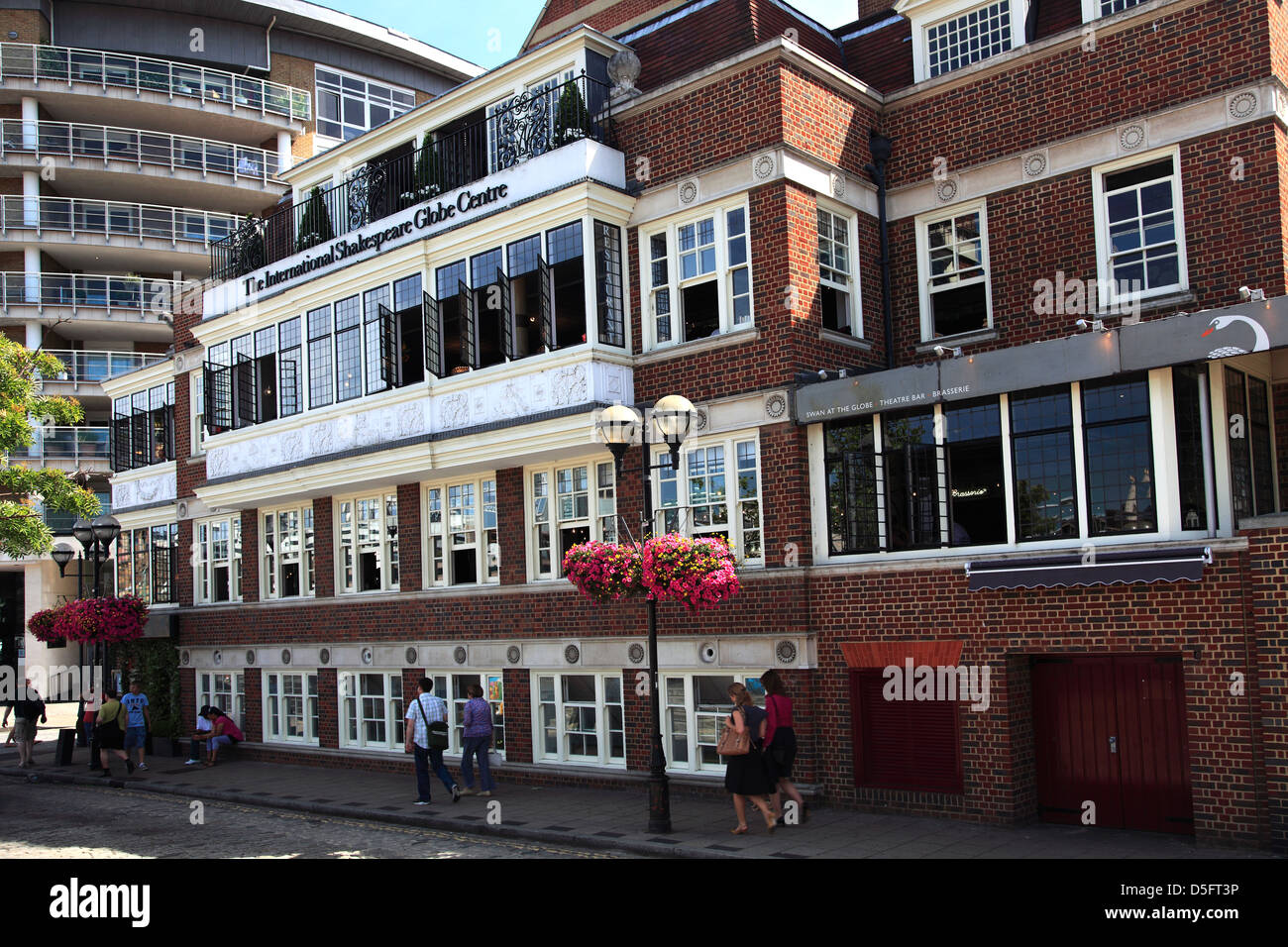 Shakespeare's Globe Theatre, Bankside, Southwark, South Bank, London City, England, United Kingdom Stock Photo